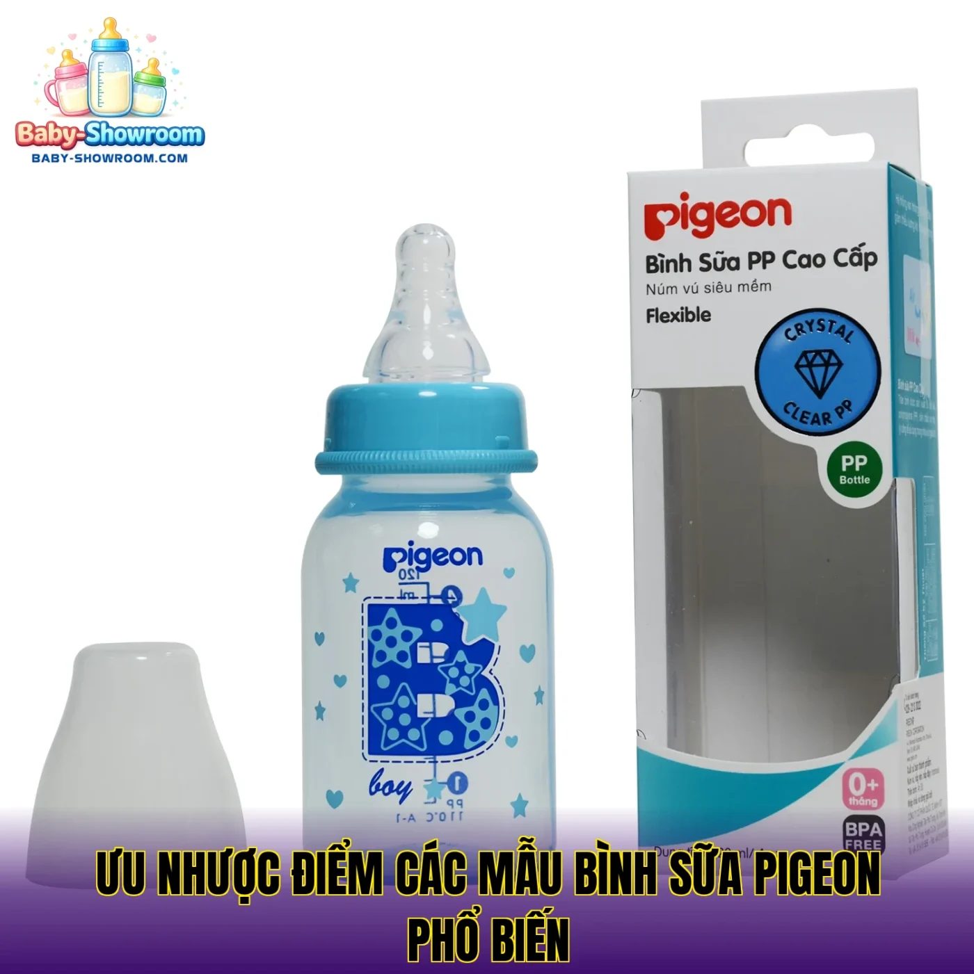Ưu nhược điểm các mẫu bình sữa Pigeon phổ biến