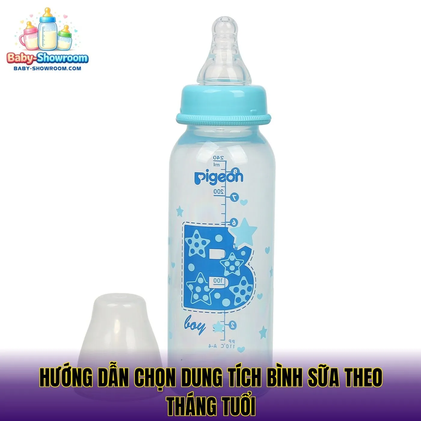 Hướng dẫn chọn dung tích bình sữa theo tháng tuổi