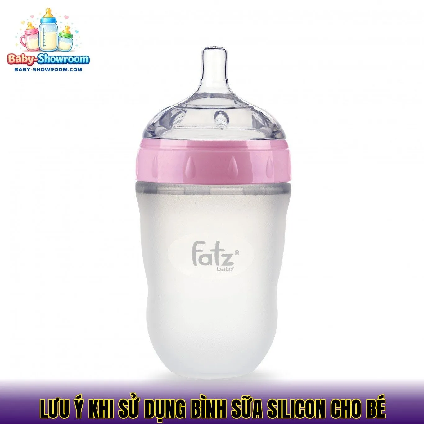 Lưu ý khi sử dụng bình sữa silicon cho bé