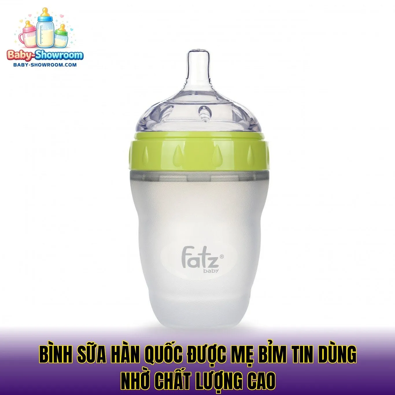 Bình sữa Hàn Quốc được mẹ bỉm tin dùng nhờ chất lượng cao