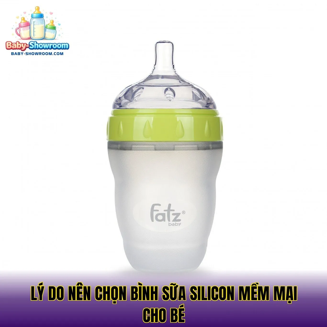 Lý do nên chọn bình sữa silicon mềm mại cho bé