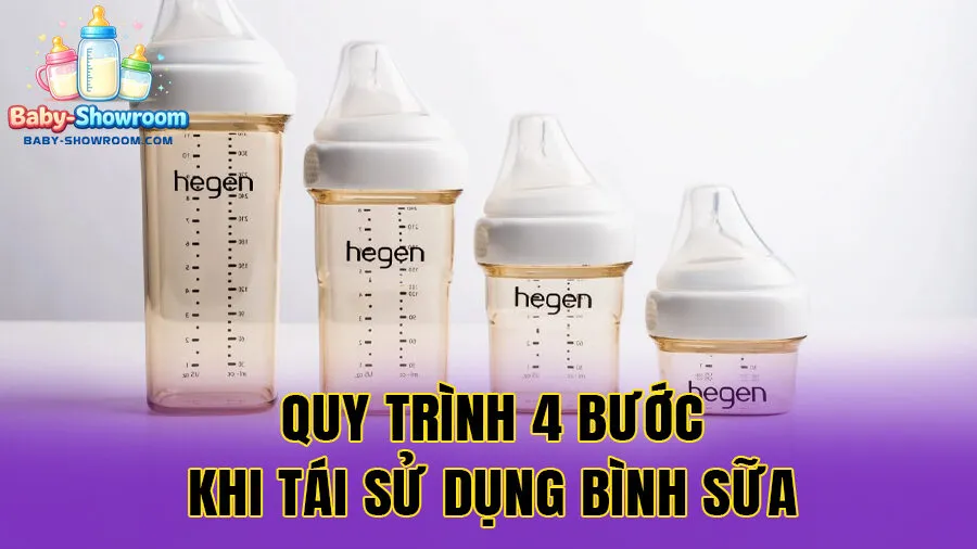 Quy Trình 4 Bước Khử Khuẩn Đa Tầng Khi Quyết Định Tái Sử Dụng Bình Sữa