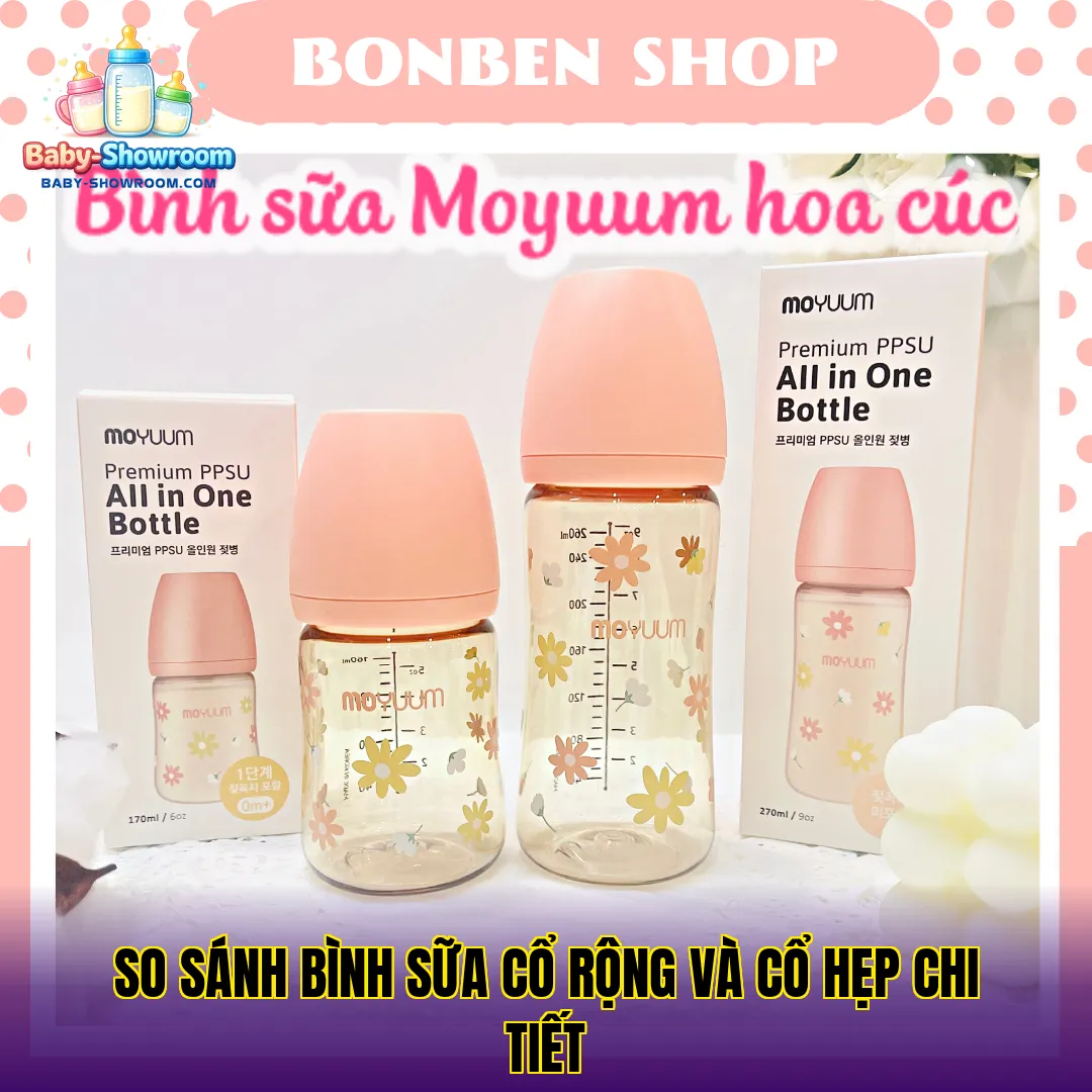 So Sánh Bình Sữa Cổ Rộng Và Cổ Hẹp