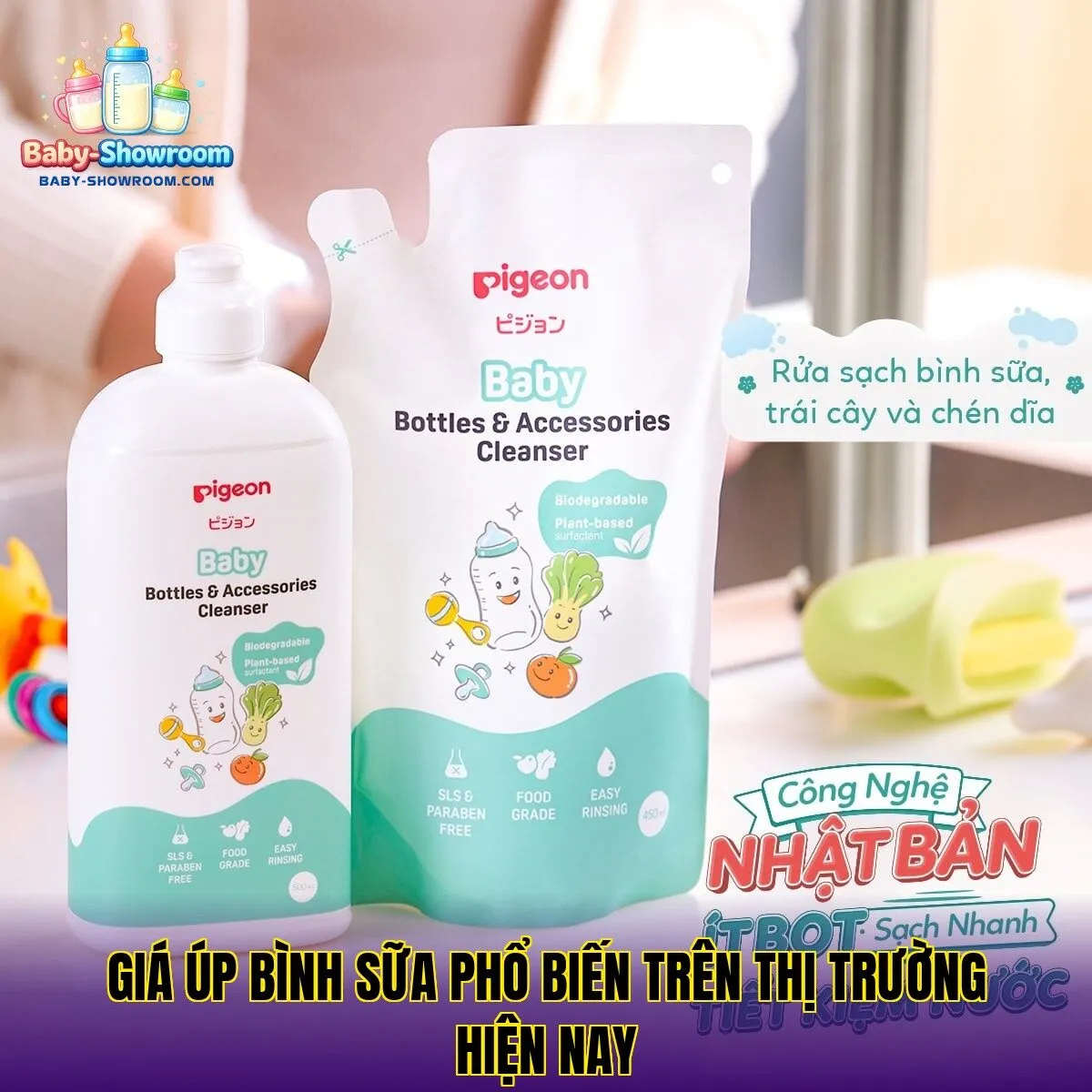 Giá úp bình sữa phổ biến trên thị trường hiện nay