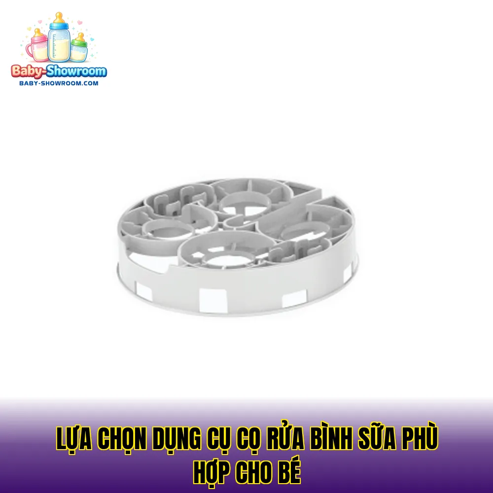 Lựa chọn dụng cụ cọ rửa bình sữa phù hợp cho bé