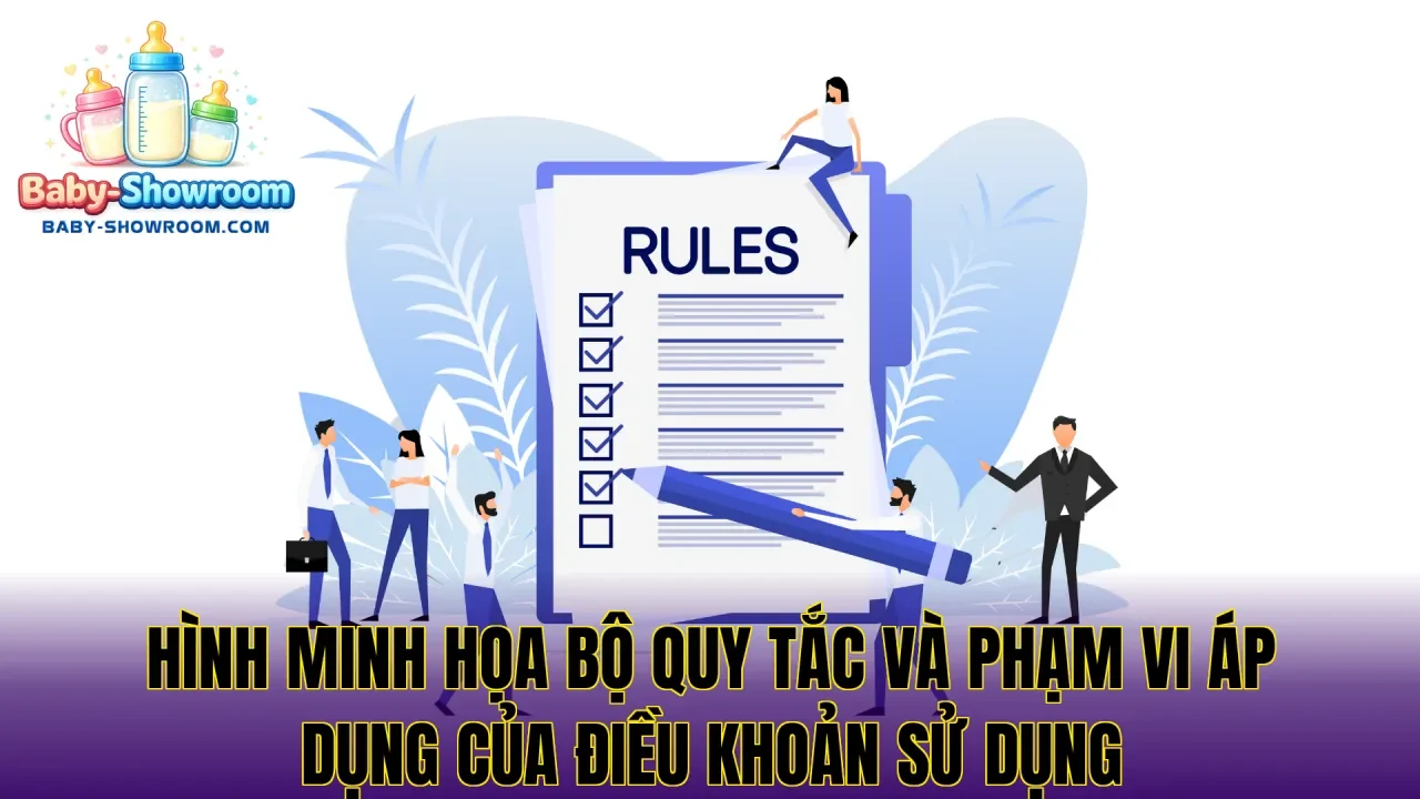Hình minh họa bộ quy tắc và phạm vi áp dụng của điều khoản sử dụng