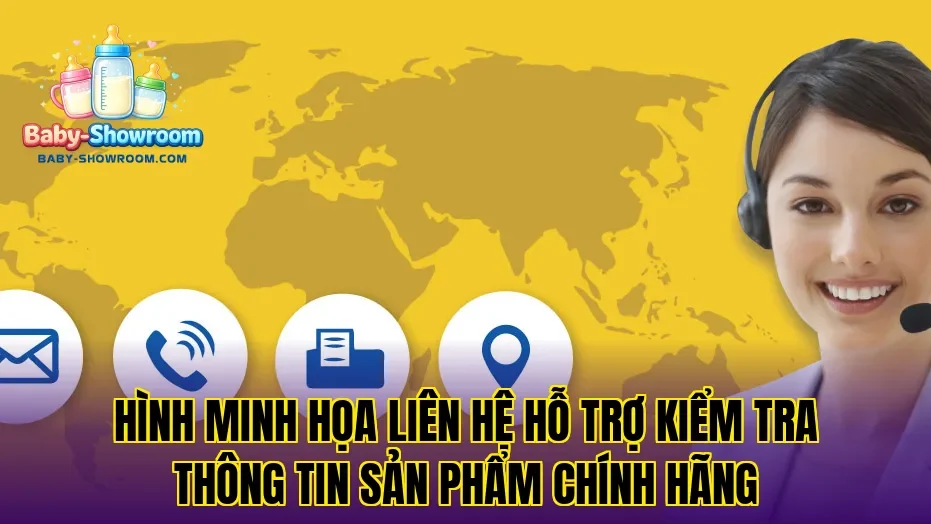 Hình minh họa liên hệ hỗ trợ kiểm tra thông tin sản phẩm chính hãng