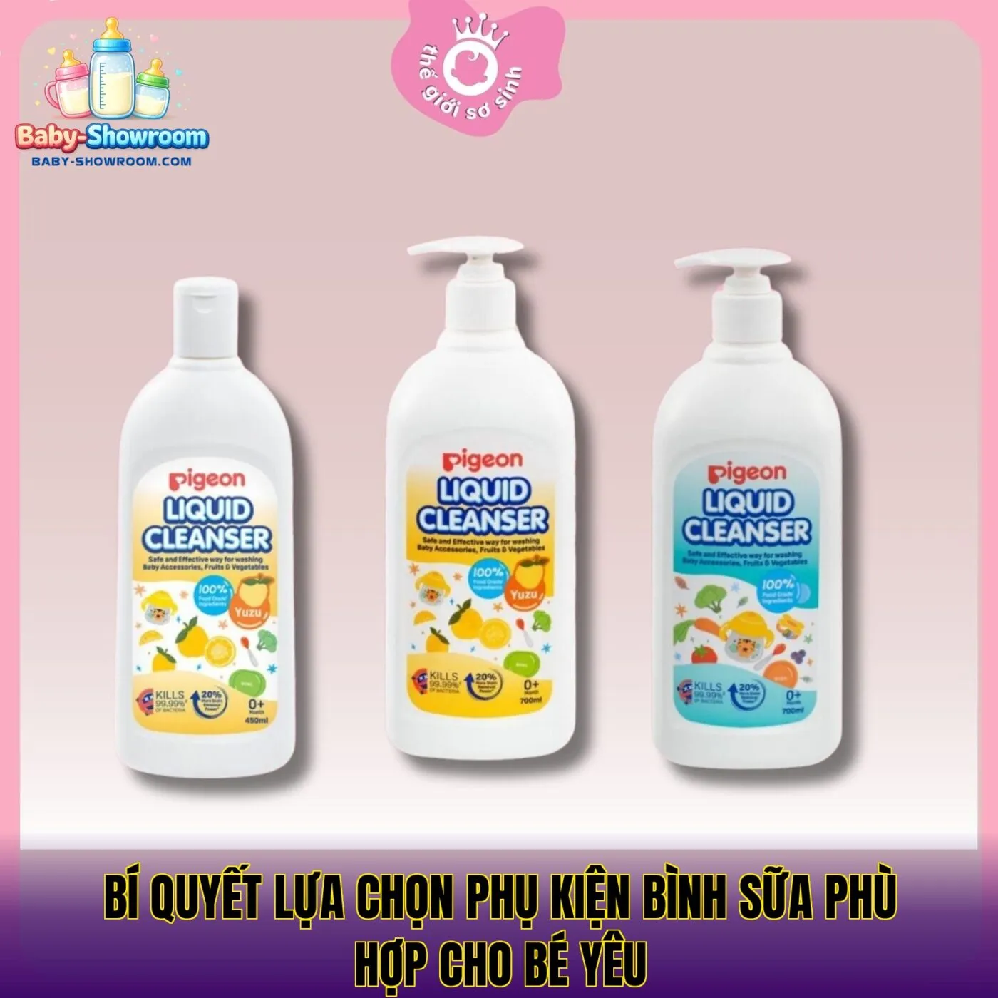 Bí quyết lựa chọn phụ kiện bình sữa phù hợp cho bé yêu