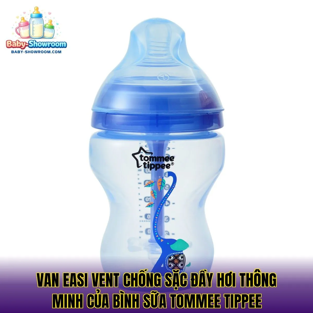 Van Easi Vent chống sặc đầy hơi thông minh của bình sữa Tommee Tippee