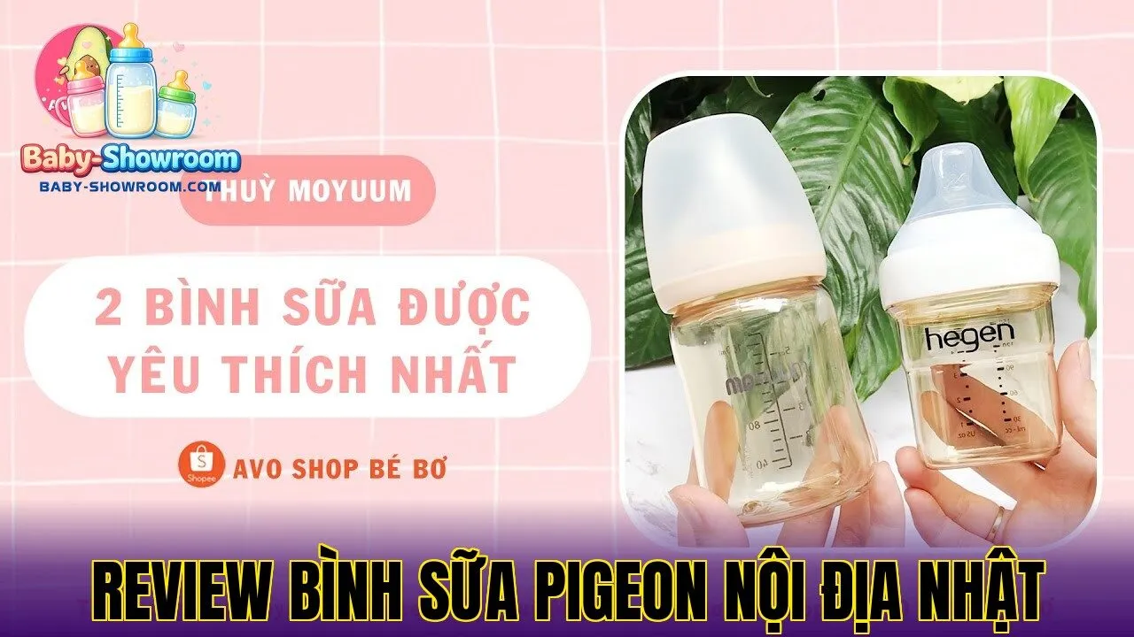 Review bình sữa Pigeon nội địa Nhật