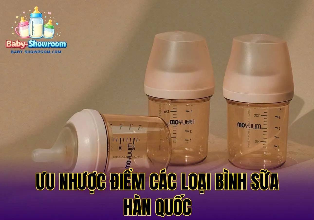 Ưu nhược điểm các loại bình sữa Hàn Quốc