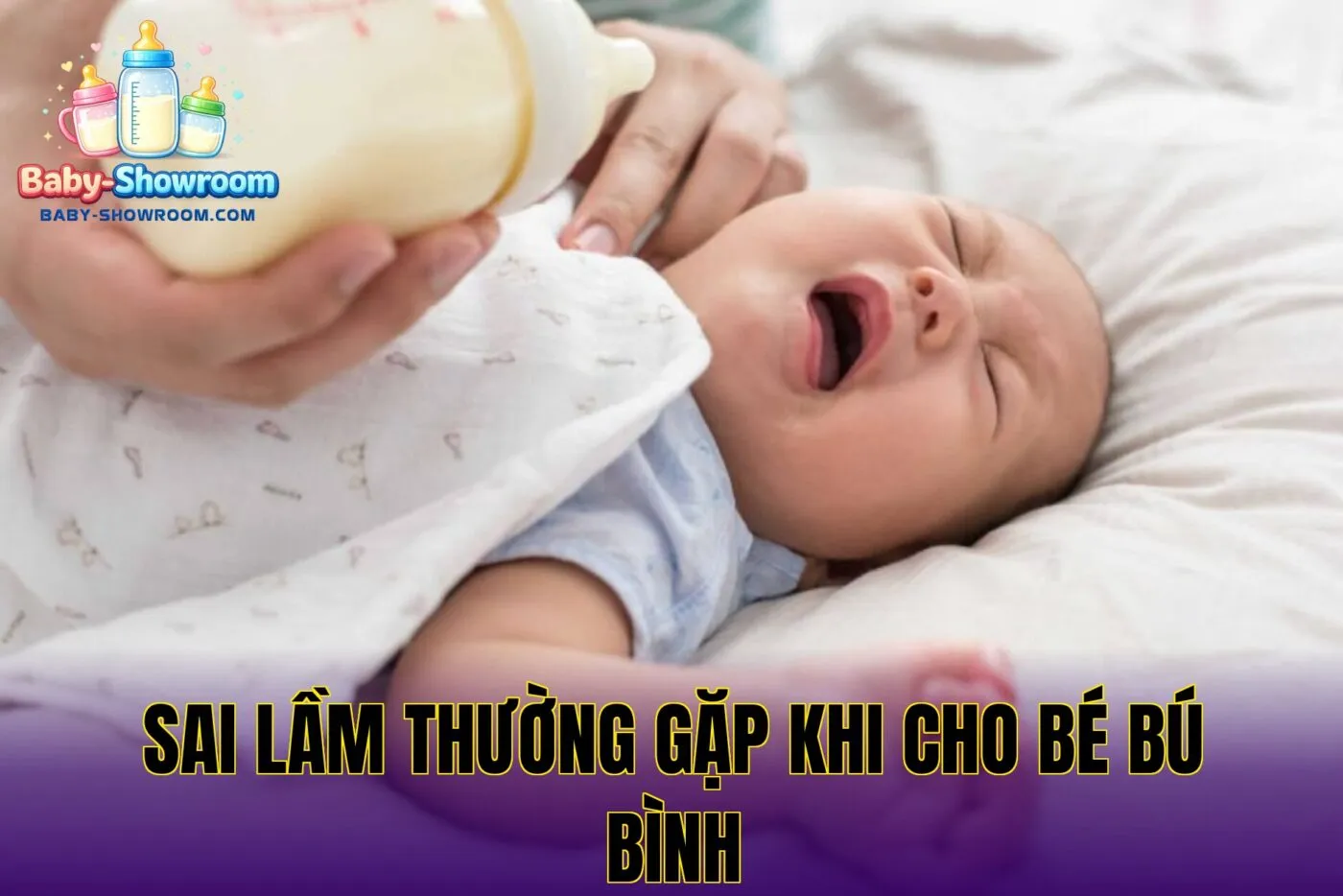 Sai lầm thường gặp khi cho bé bú bình
