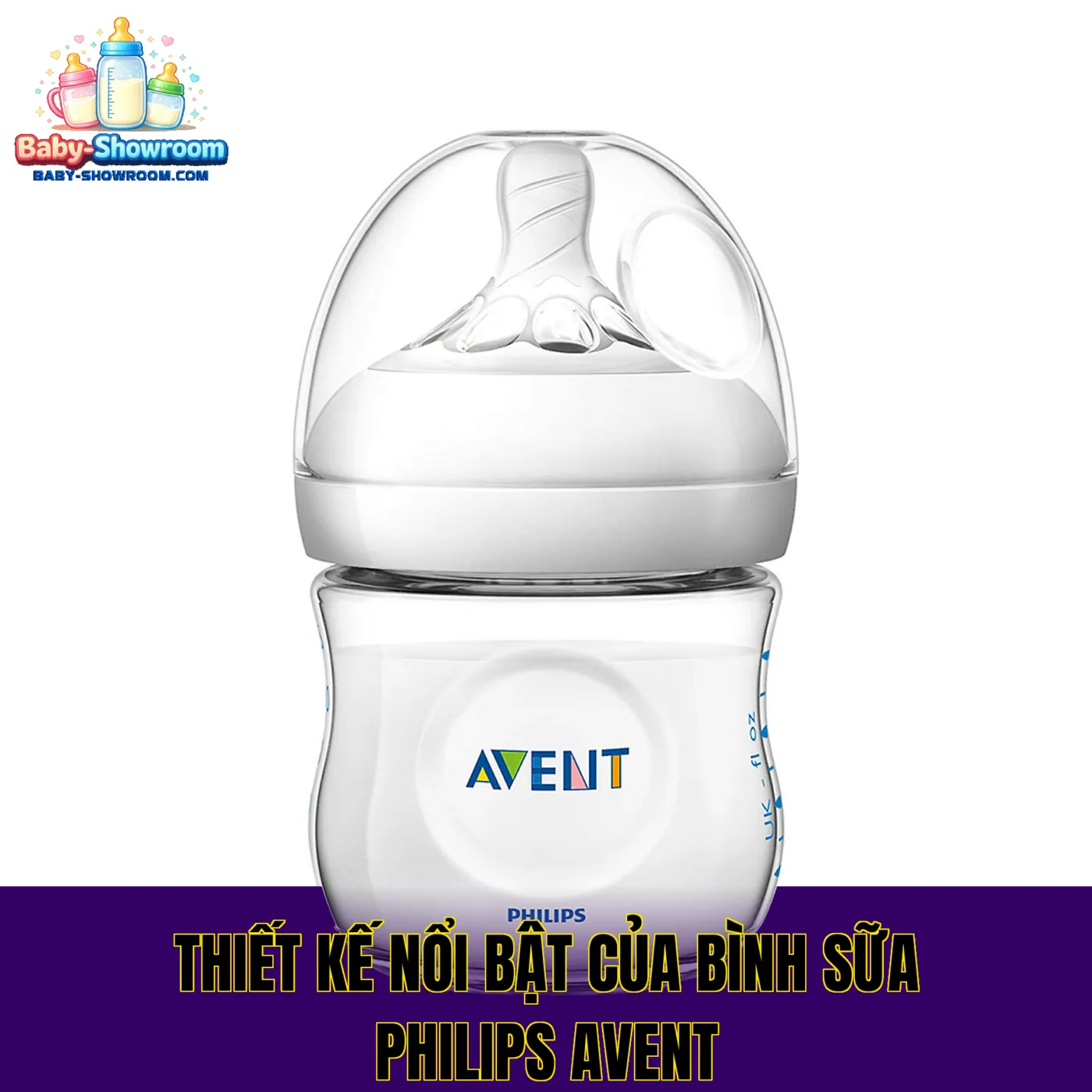 Thiết kế nổi bật của bình sữa Philips Avent