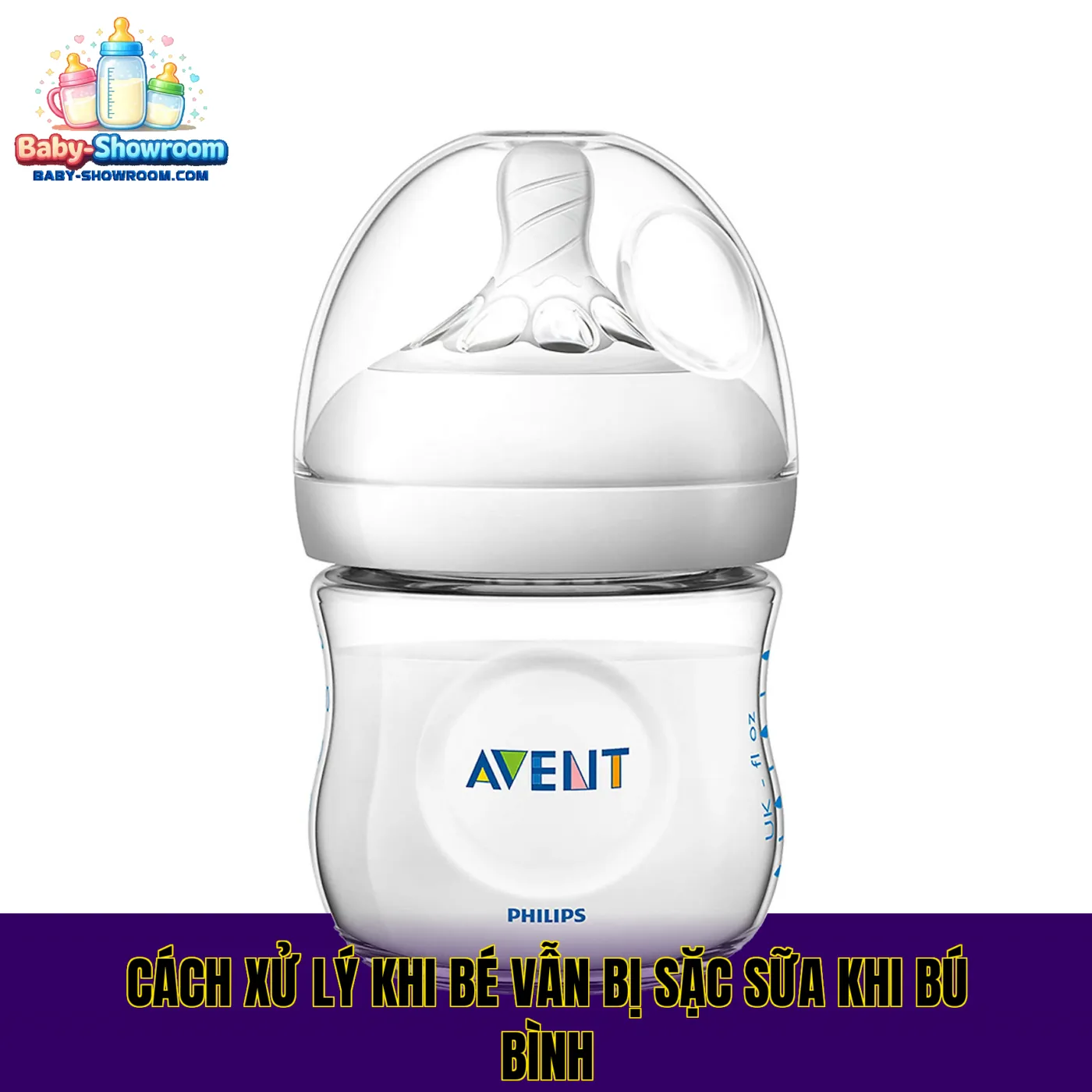 Cách xử lý khi bé vẫn bị sặc sữa khi bú bình