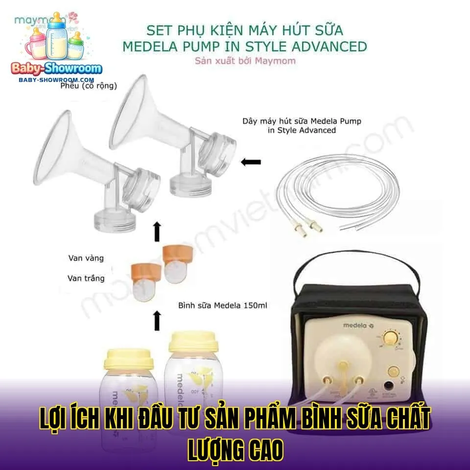 Lợi ích khi đầu tư sản phẩm bình sữa chất lượng cao