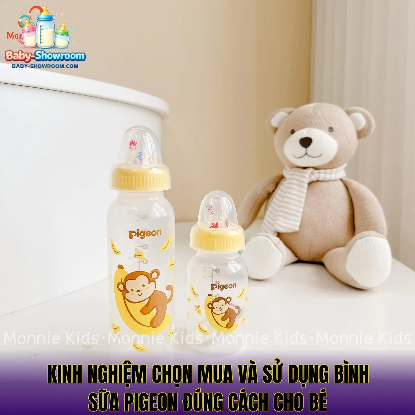 Kinh nghiệm chọn mua và sử dụng bình sữa Pigeon đúng cách cho bé