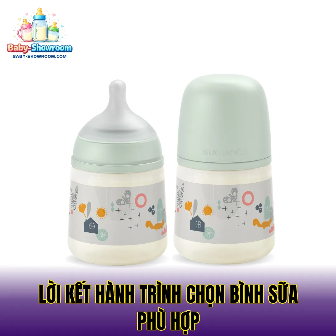Lời kết hành trình chọn bình sữa phù hợp