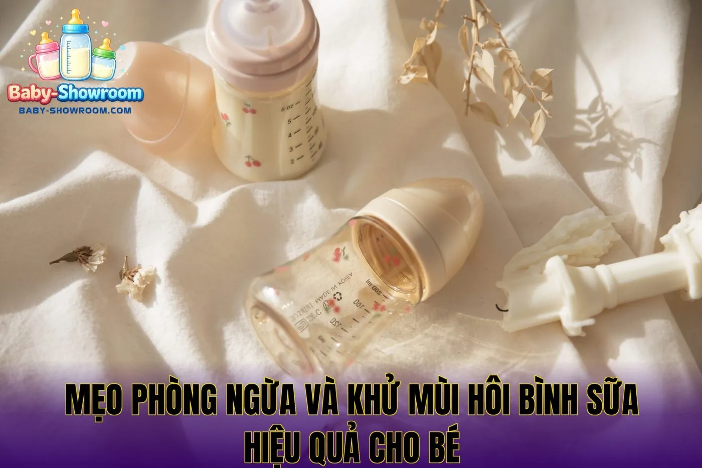 Mẹo phòng ngừa và khử mùi hôi bình sữa hiệu quả cho bé