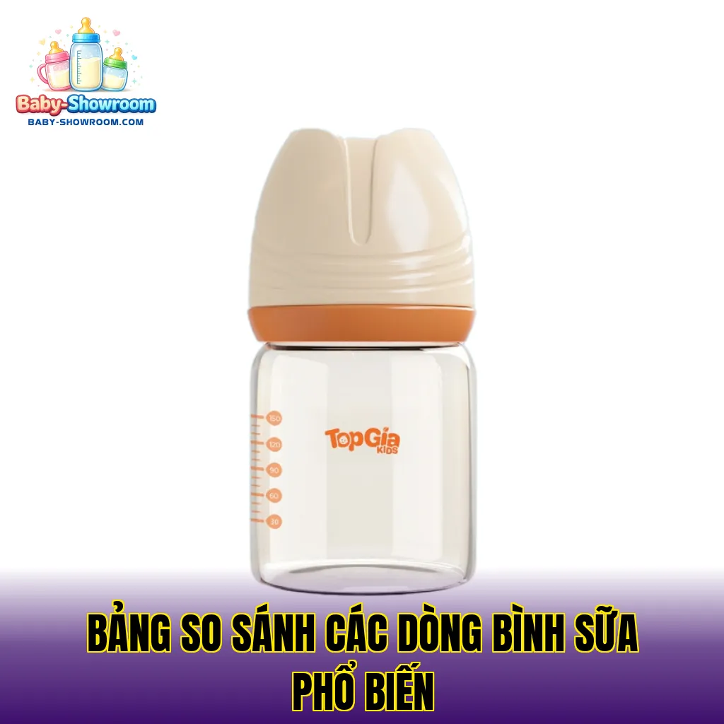 Bảng so sánh các dòng bình sữa phổ biến