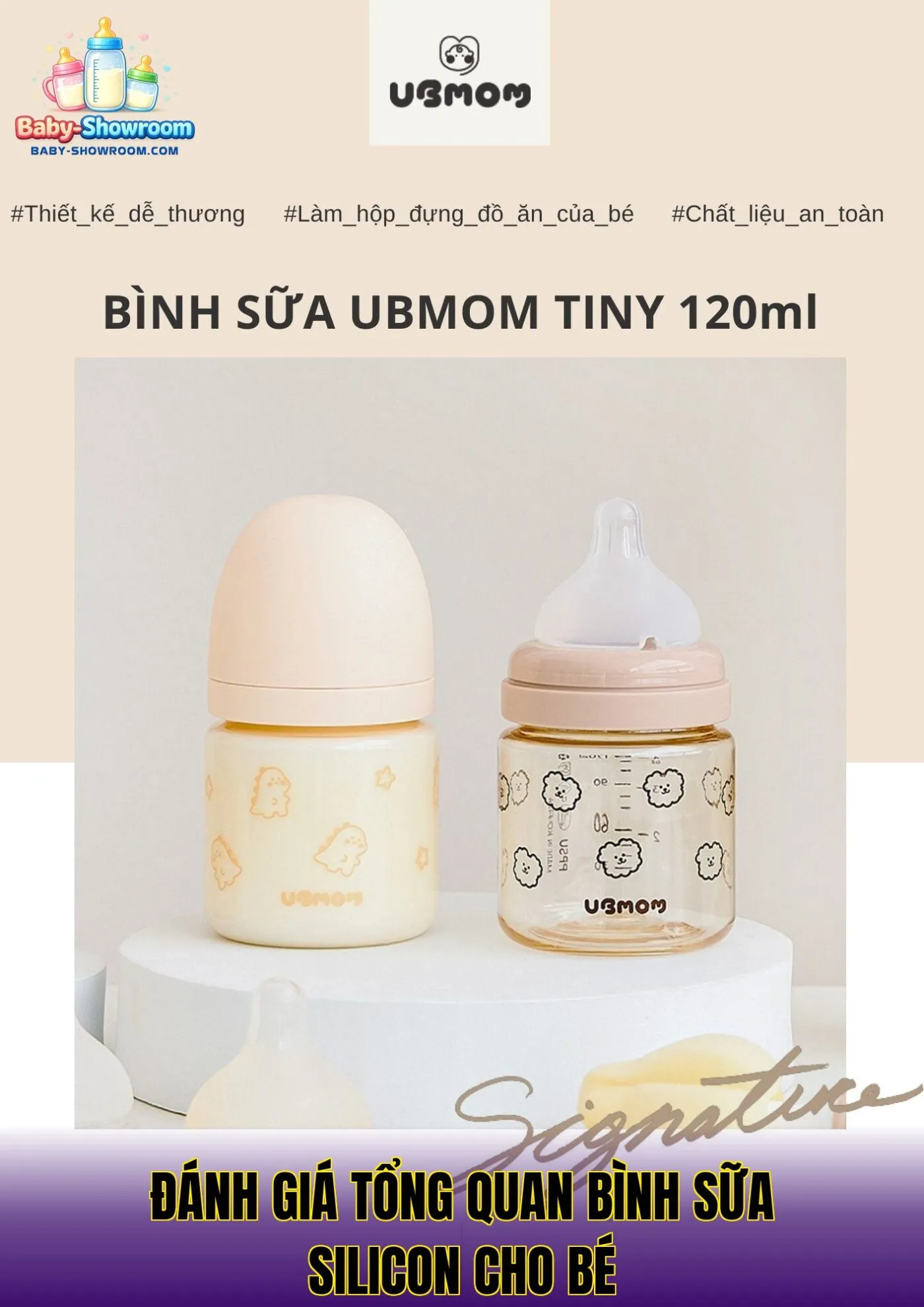 Đánh giá tổng quan bình sữa silicon cho bé