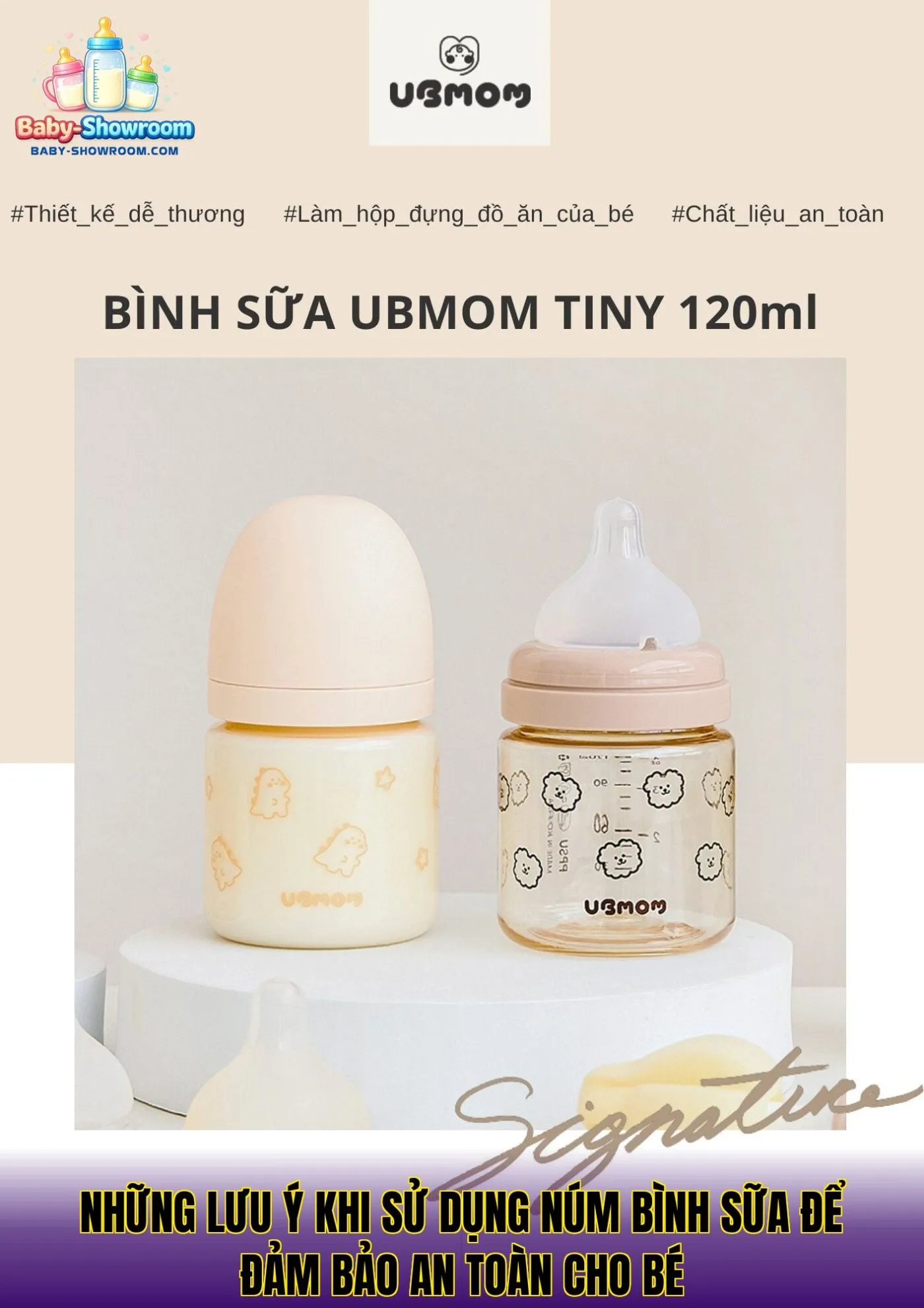 Những lưu ý khi sử dụng núm bình sữa để đảm bảo an toàn cho bé