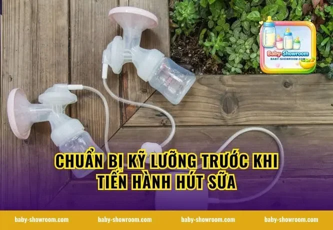 Chuẩn bị kỹ lưỡng trước khi tiến hành hút sữa